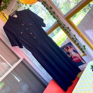 VTG Leslie Fay pleated dress